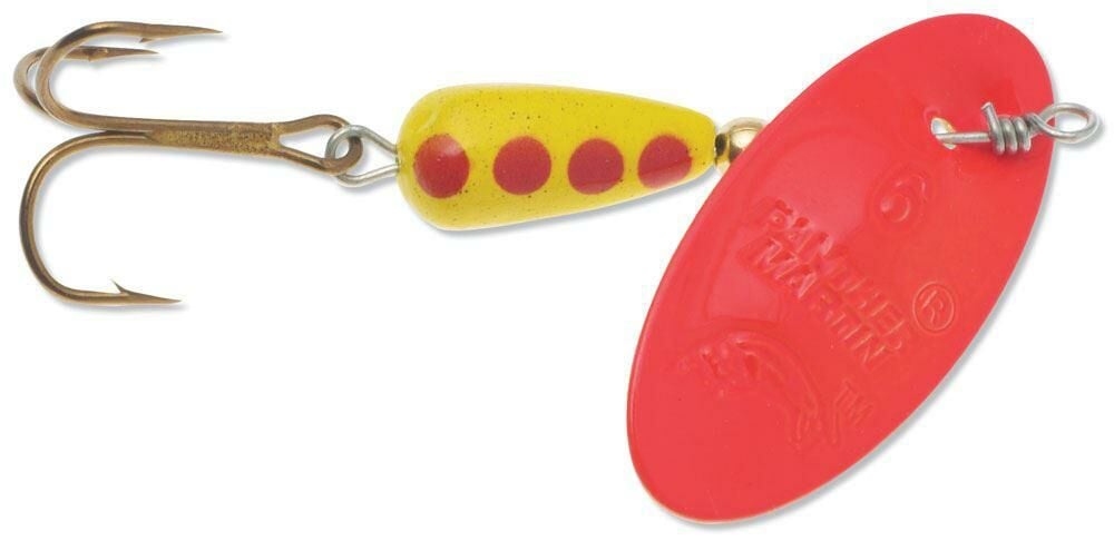 Panther Martin 1/4 Spinner Fluorescent - Red