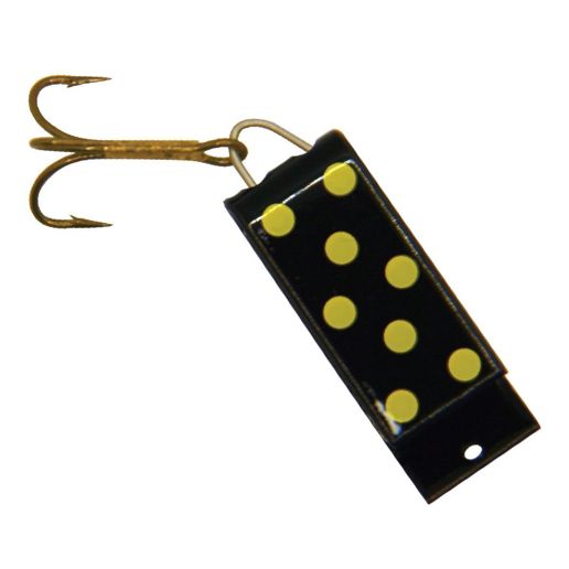 Jake's Lures Spin-A-Lure Black with Yellow Dots, 1/4-Oz