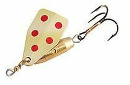 Jakes Lures Stream-A-Lure 1/6 Red-Dot - Brass