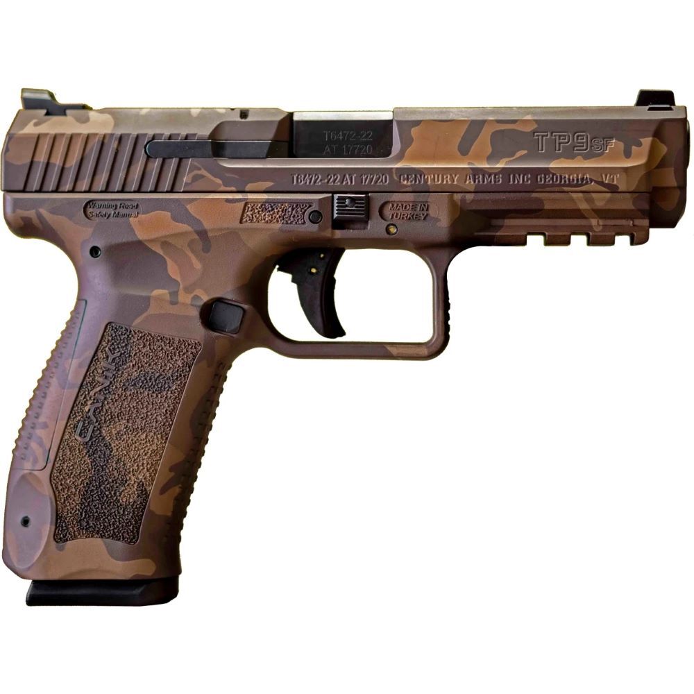 Canik TP9SF 9mm Woodland Bronze Full Size Pistol, 18-Rd