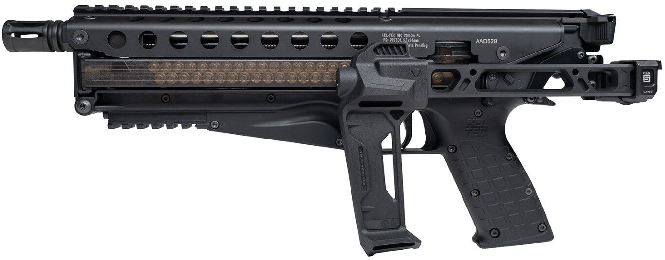 Kel-Tec P50 Defender 5.7x28mm 9.6" Semi-Auto Braced PCC Pistol, 50-Rd
