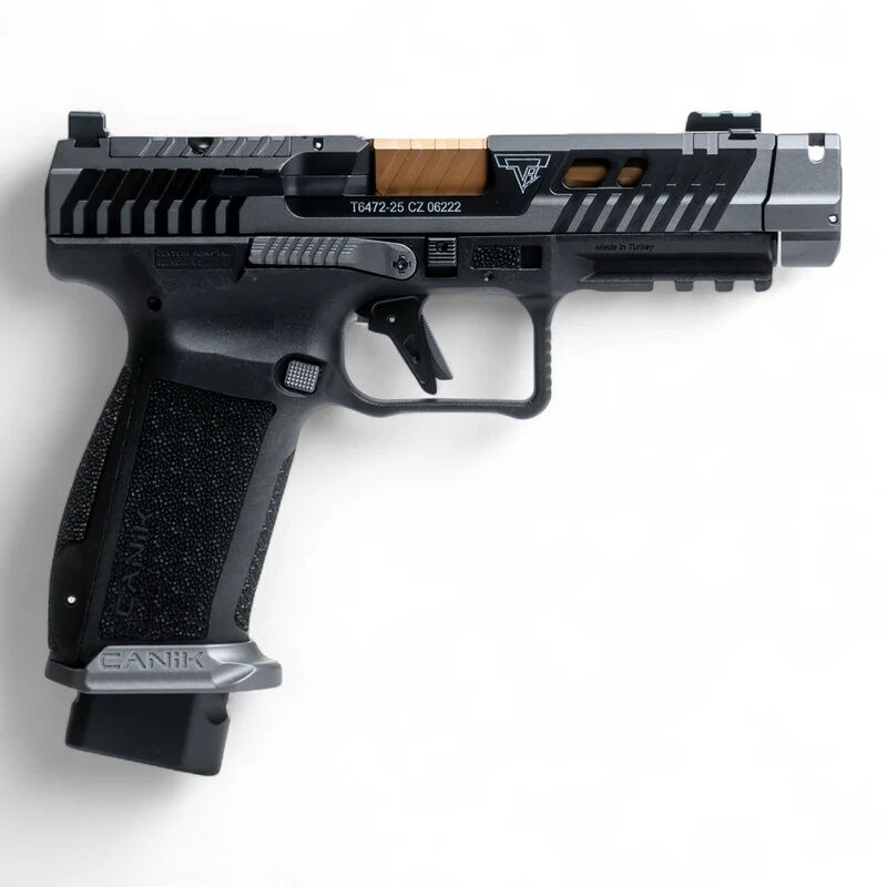 Canik TTI Combat 9mm Full Size Smoke Optics Ready Compensated Pistol, 18 rd.