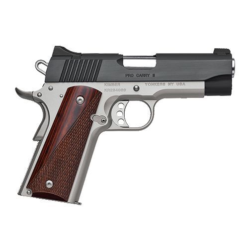 Kimber Pro Carry II Two-Tone .45 ACP Black & Stainless Compact Pistol, 7-Rd