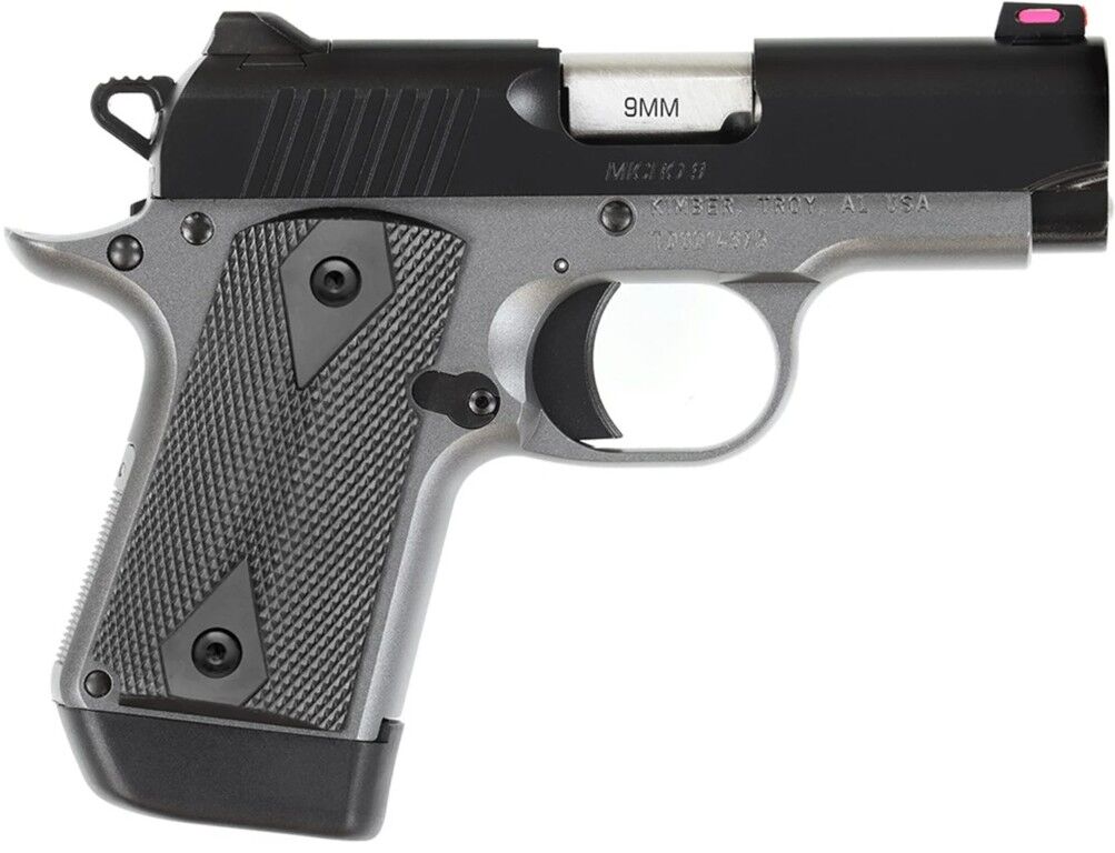 Kimber Micro 9 Shadow Ghost 9mm Micro Compact Gray/Black Pistol 7-Rd