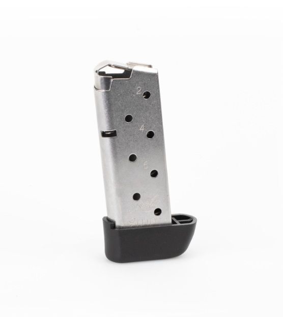 Kimber Stainless Steel Micro 9 9mm Pistol Magazine with Extended Base Pad, 7-Rd