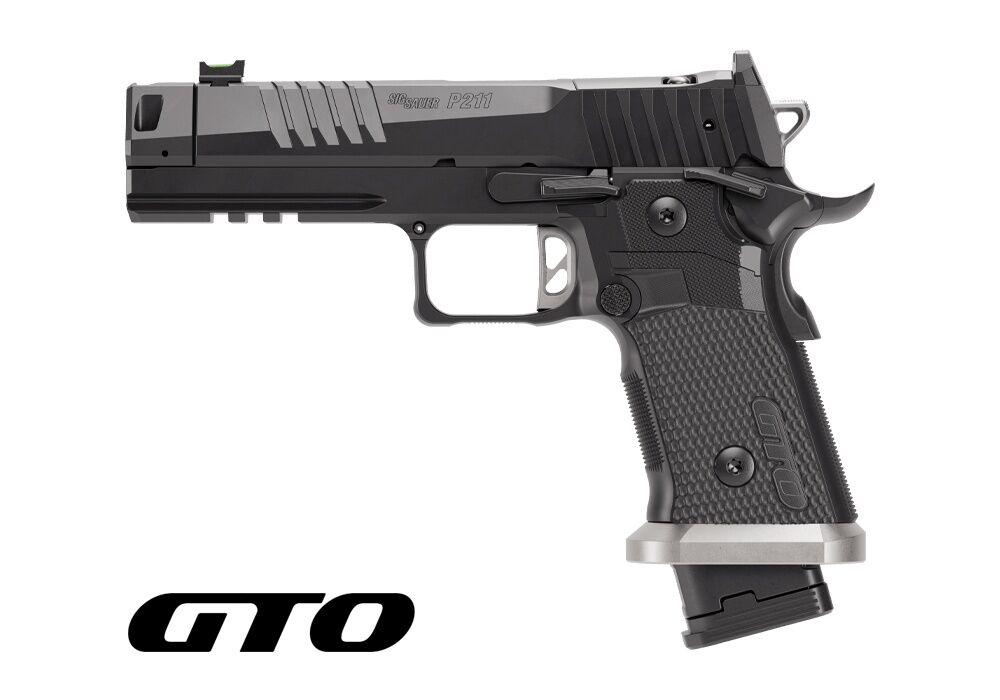 Sig Sauer P211 GTO 9mm Full Size Optics Ready Compensated Pistol, 23 rd.