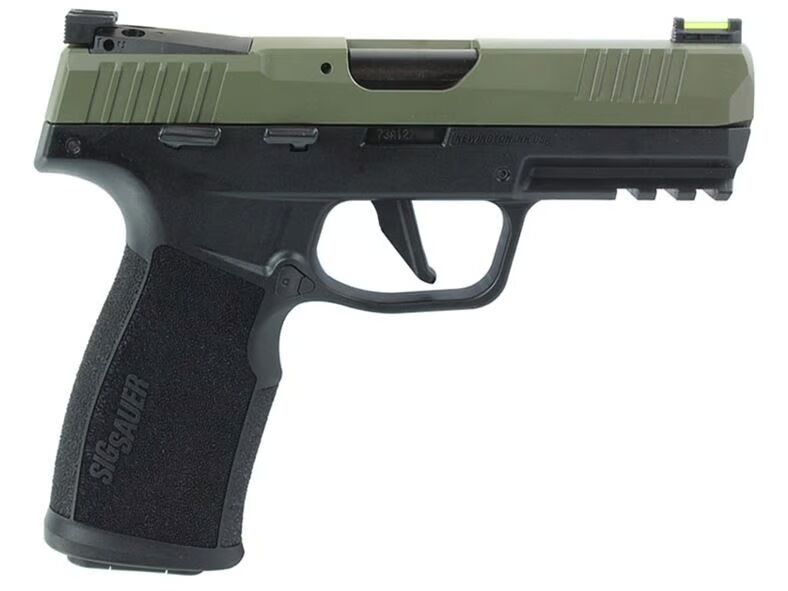 Sig Sauer P322 .22 LR Moss Green Slide Pistol With Holster, 20-Rd