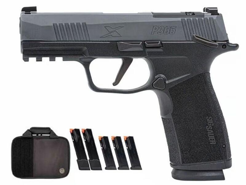 Sig Sauer P365-XMACRO 9mm Compact Gray Optics Ready Pistol With Manual Safety Tac Pro, 21 rd.
