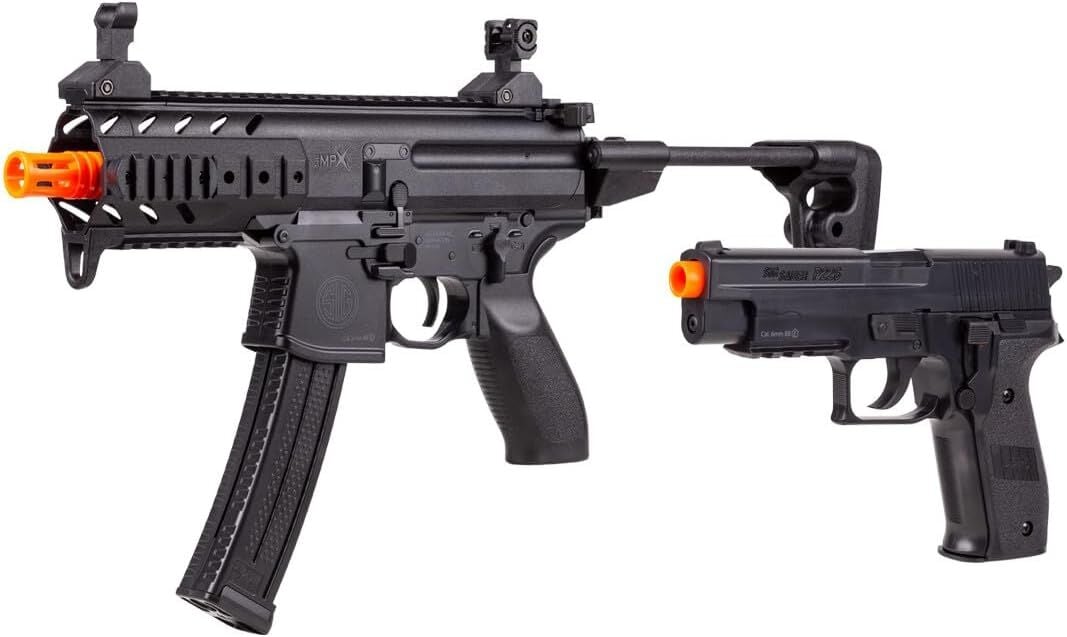 Sig Sauer SIG1 MPX Spring Operated Airsoft Rifle With P226 Spring Operated Airsoft Pistol