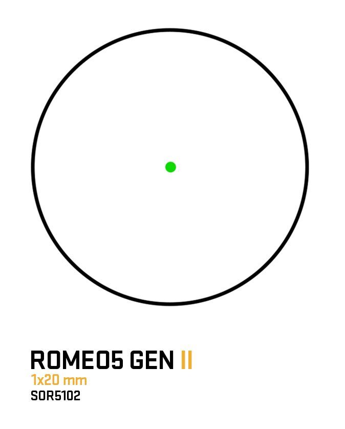 Sig Sauer ROMEO5 GEN II 1x20MM 2 MOA Green Dot Sight