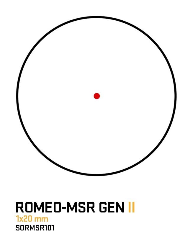 Sig Sauer Romeo-MSR Gen II 1x20mm Red Dot Rifle Sight