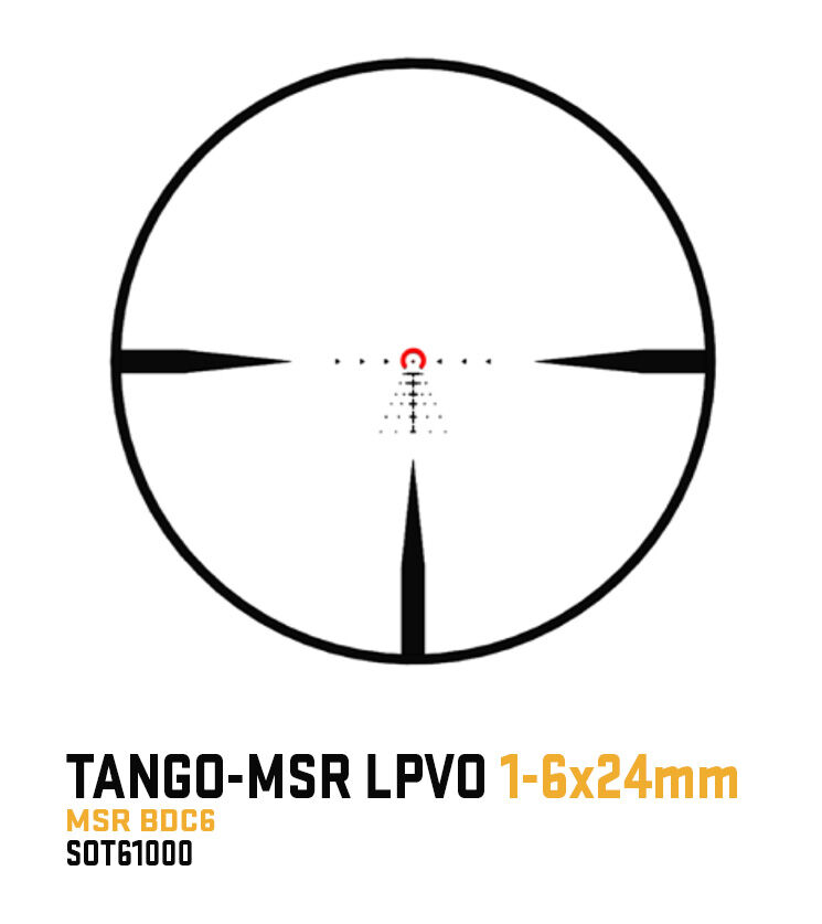 Sig Sauer Tango-MSR LPVO 1-6x24mm Coyote Tan Riflescope With Mount