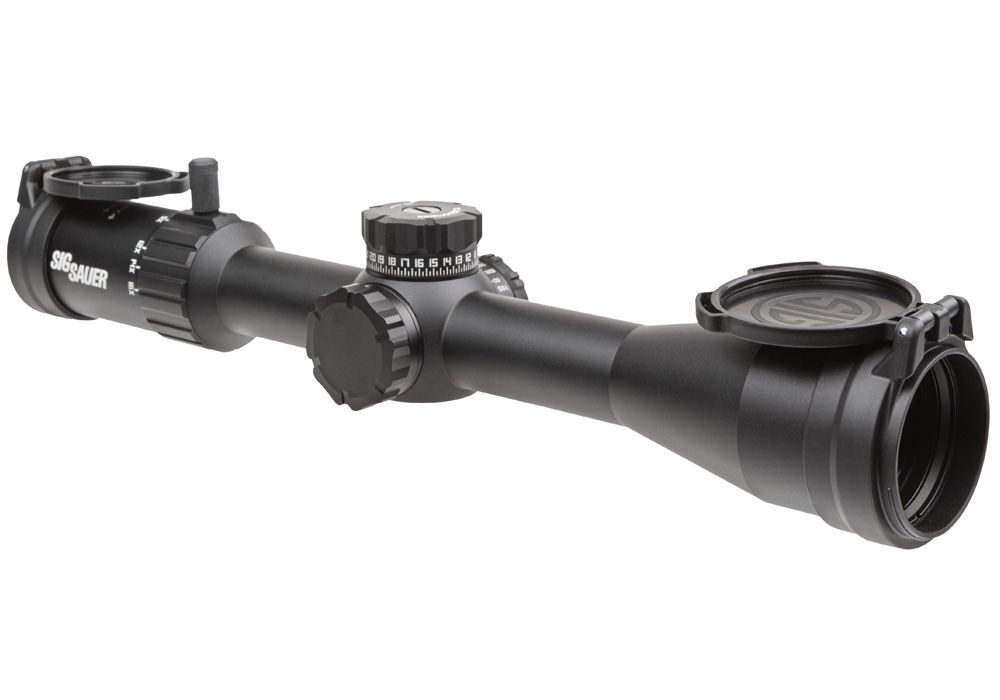 Sig Sauer Whiskey4 4-16x44mm Exposed Zero Stop Non-Illuminated Riflescope