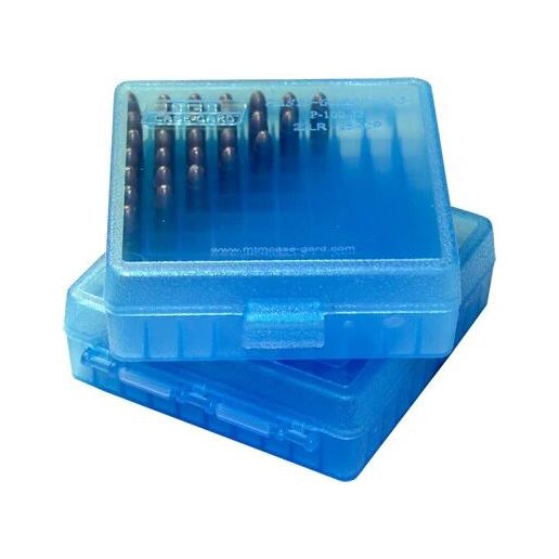 MTM Case-Gard Blue 10mm 45 ACP Flip-Top Ammo Box, 100-Rd