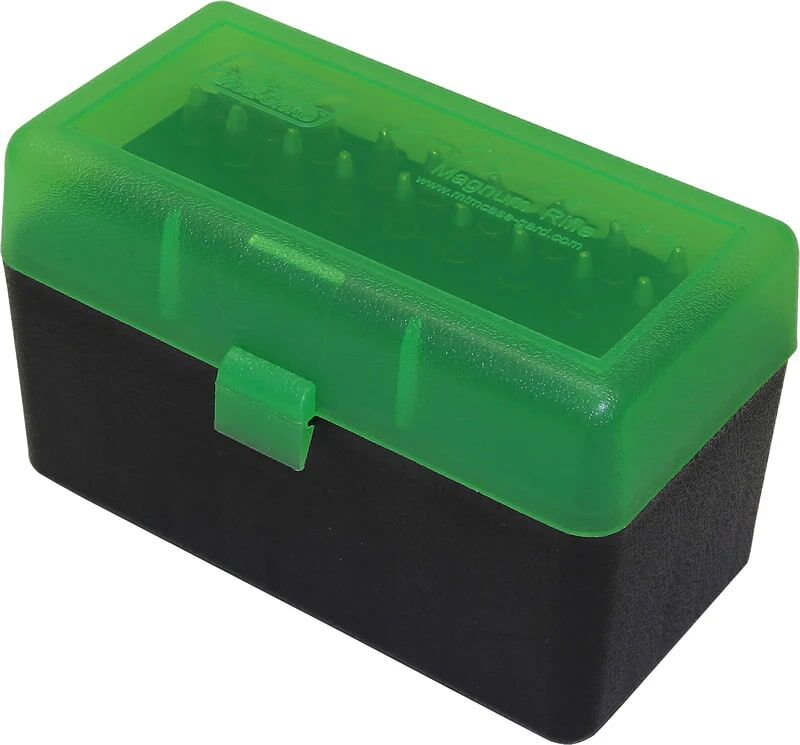 MTM Case-Gard 375 Rem UM 375 Wby Mag Round Flip-Top Ammo Box, 50-Rd