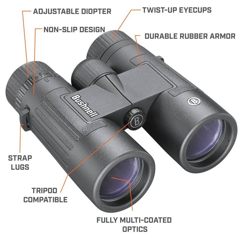 Bushnell Legend Binoculars 10X, 42Mm - Black