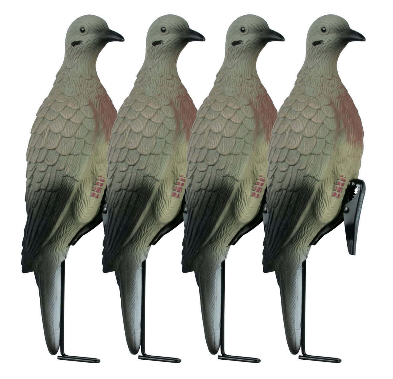 Lucky Duck Clip On Dove Decoys With Stakes, 4-Pk