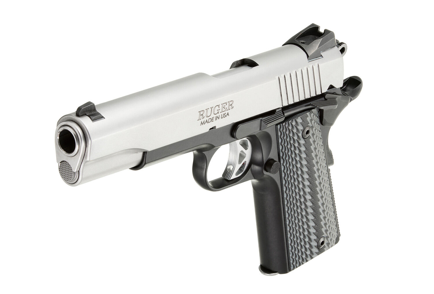 Ruger SR1911 .45 Auto Full Size Black/Stainless Pistol, 8-Rd