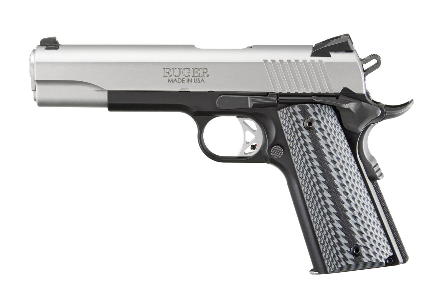 Ruger SR1911 .45 Auto Full Size Black/Stainless Pistol, 8-Rd