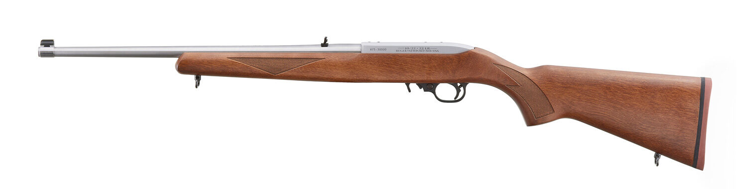 Ruger 10/22 Sporter .22 LR 18.5" Stainless Semi-Auto Rifle with Walnut Stock, 10-Rd