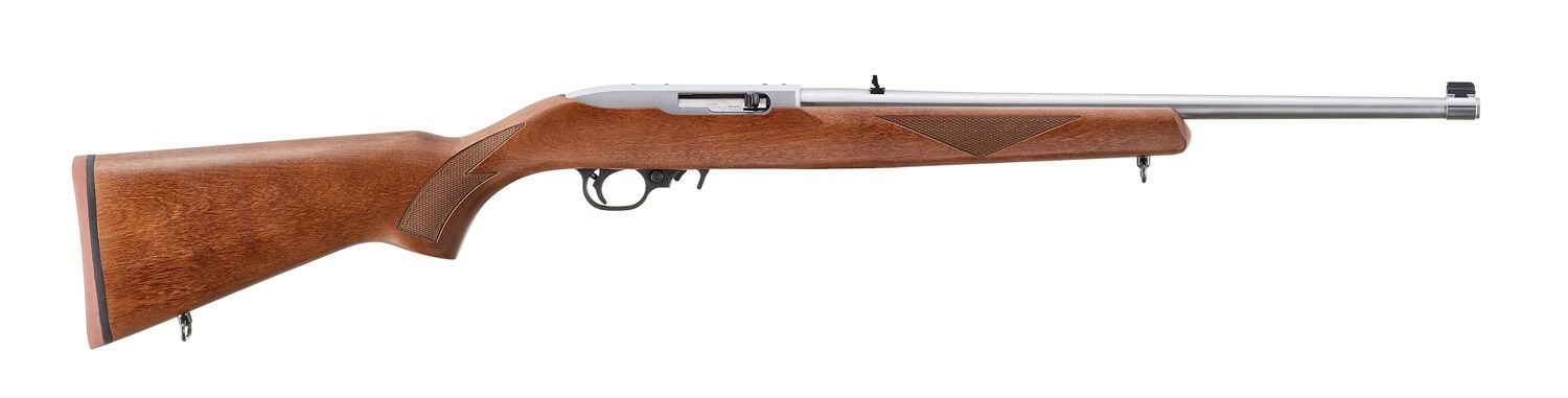 Ruger 10/22 Sporter .22 LR 18.5" Stainless Semi-Auto Rifle with Walnut Stock, 10-Rd