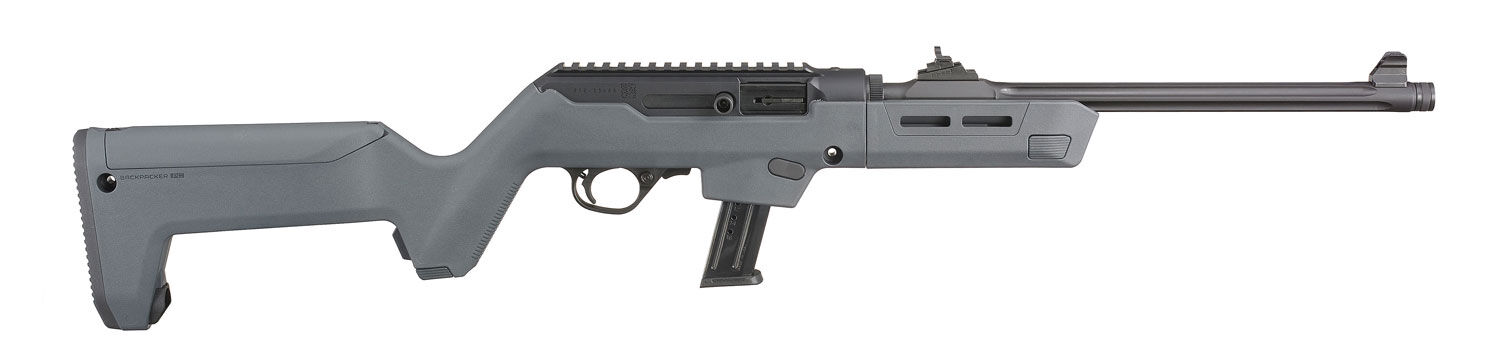 Ruger PC Carbine 9mm 16.12" Magpul Stealth Gray Backpacker Semi-Auto PCC Rifle, 17-Rd