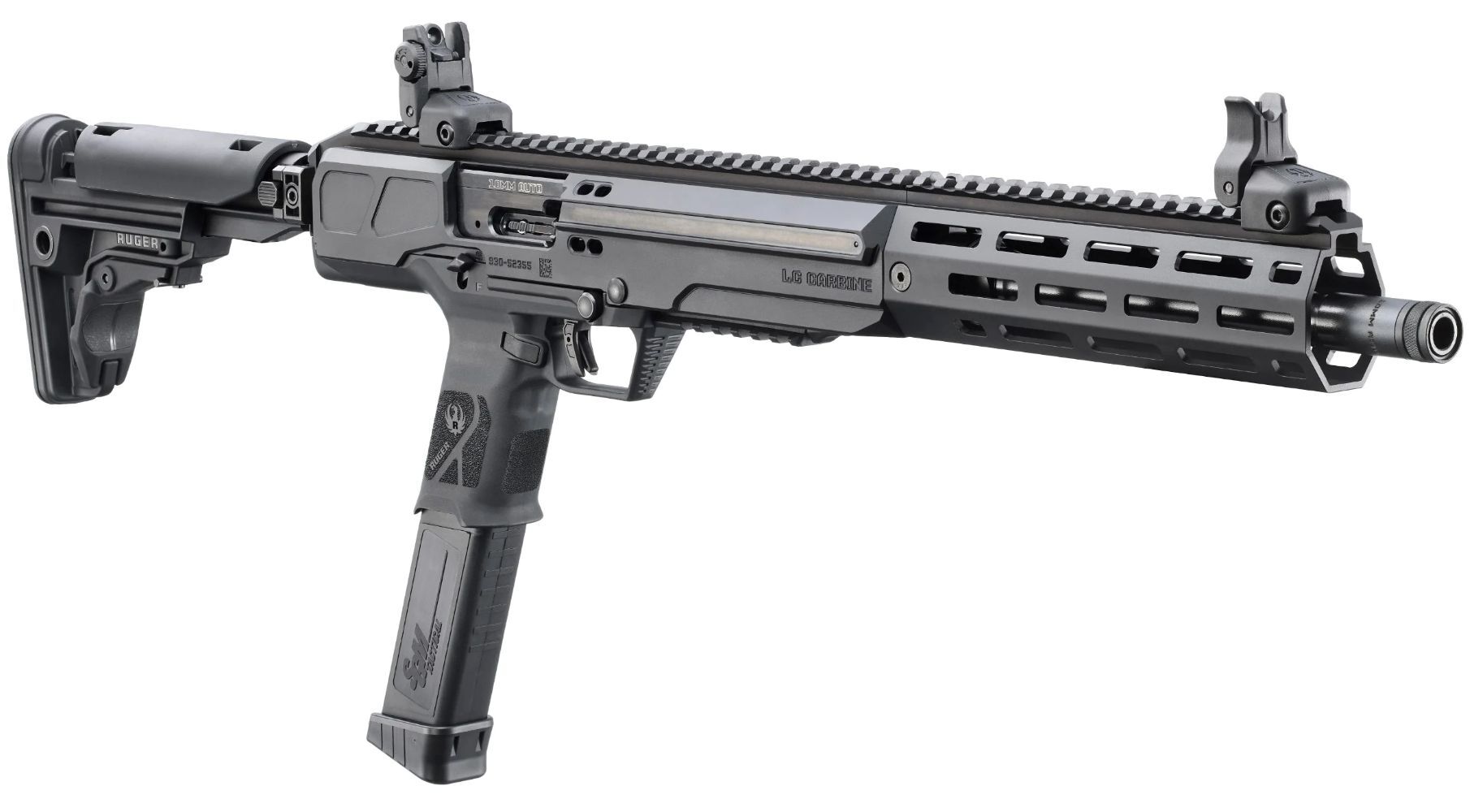 Ruger LC Carbine 10mm Auto 16.25'' Semi-Auto PCC Rifle, 30-Rd