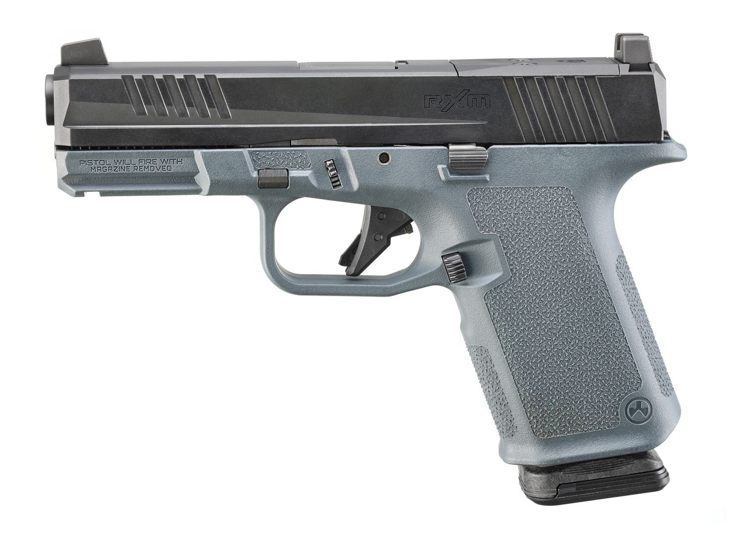 Ruger RXM 9mm Optics Ready Gray Compact Pistol, 15-Rd