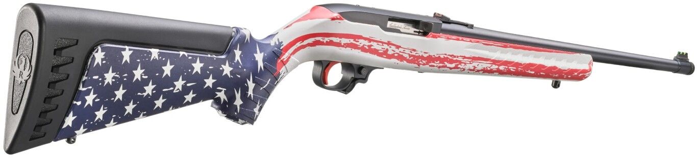 Ruger 10/22 Patriot Collector Series .22 LR 18.5-In American Flag Semi-Auto Rifle, 10-Rd