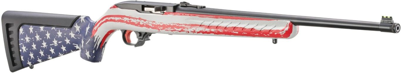 Ruger 10/22 Patriot Collector Series .22 LR 18.5-In American Flag Semi-Auto Rifle, 10-Rd