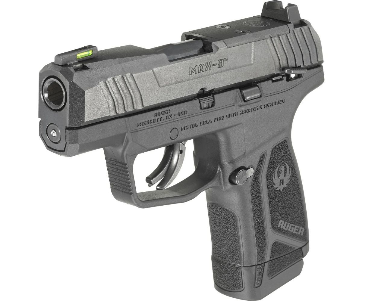 Ruger MAX-9 Optics Ready 9mm Micro-Compact Pistol with Manual Safety, 12-Rd