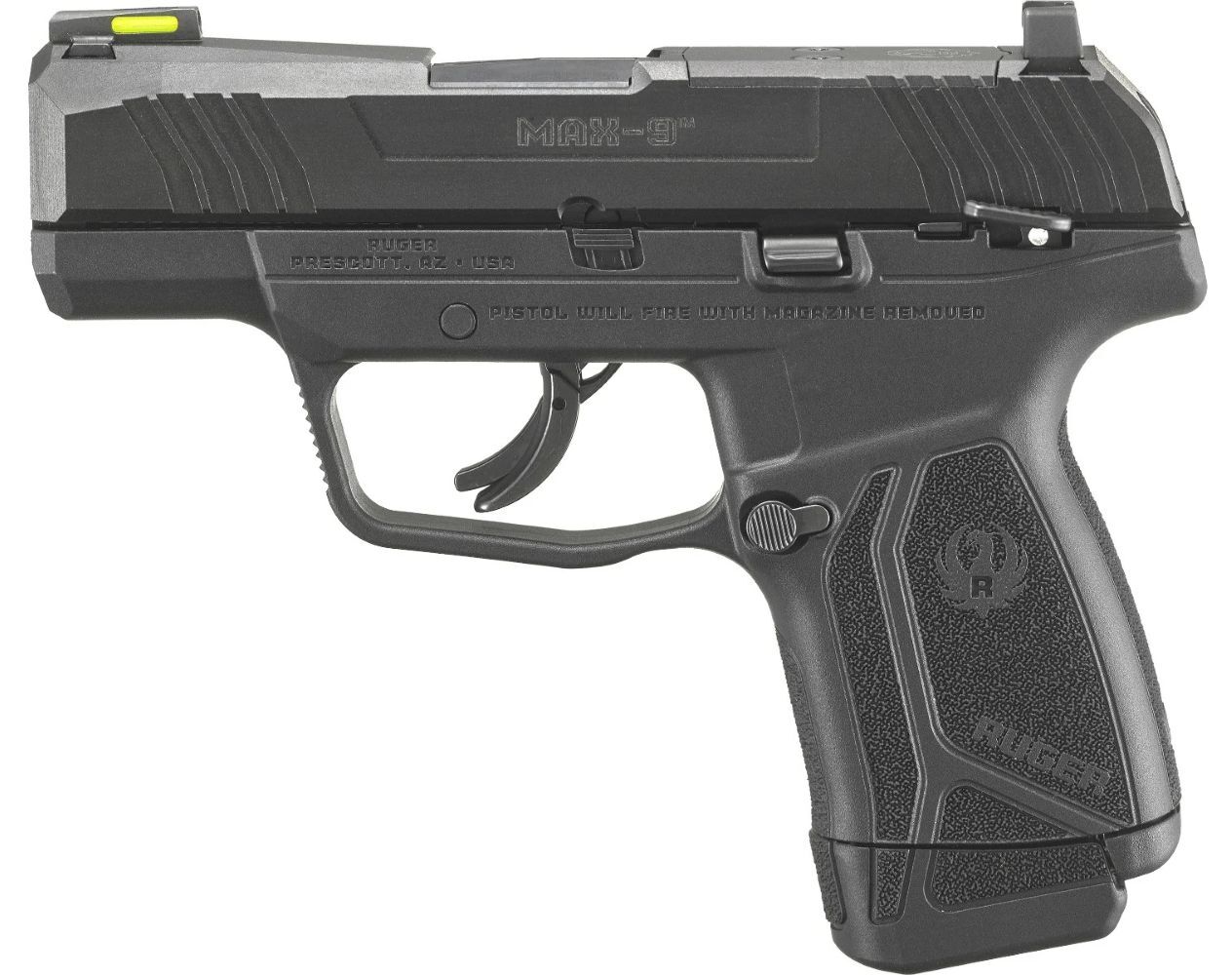 Ruger MAX-9 Optics Ready 9mm Micro-Compact Pistol with Manual Safety, 12-Rd