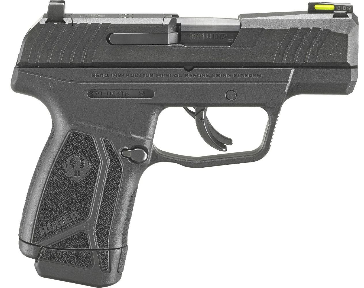 Ruger MAX-9 Optics Ready 9mm Micro-Compact Pistol with Manual Safety, 12-Rd