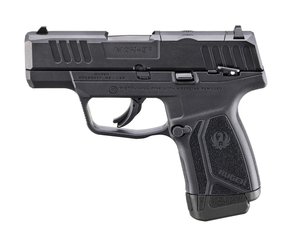 Ruger MAX-9 9mm Compact Optics Ready Pistol, 12-Rd