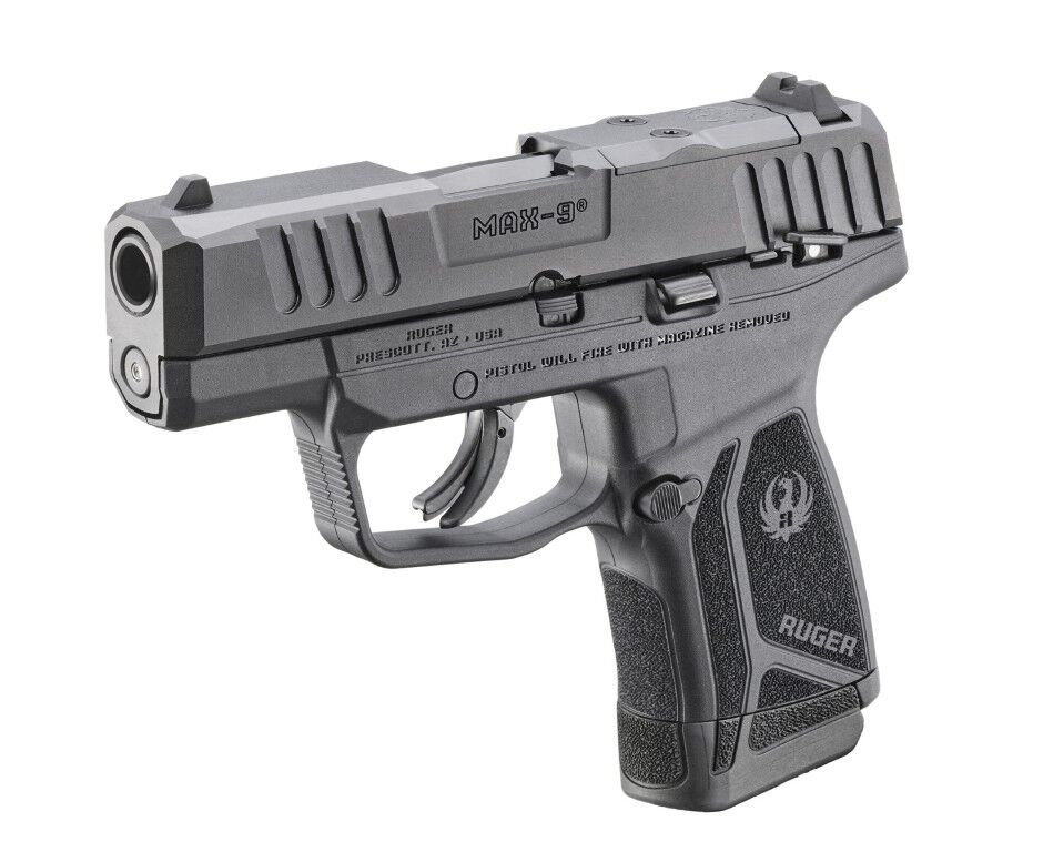 Ruger MAX-9 9mm Compact Optics Ready Pistol, 12-Rd