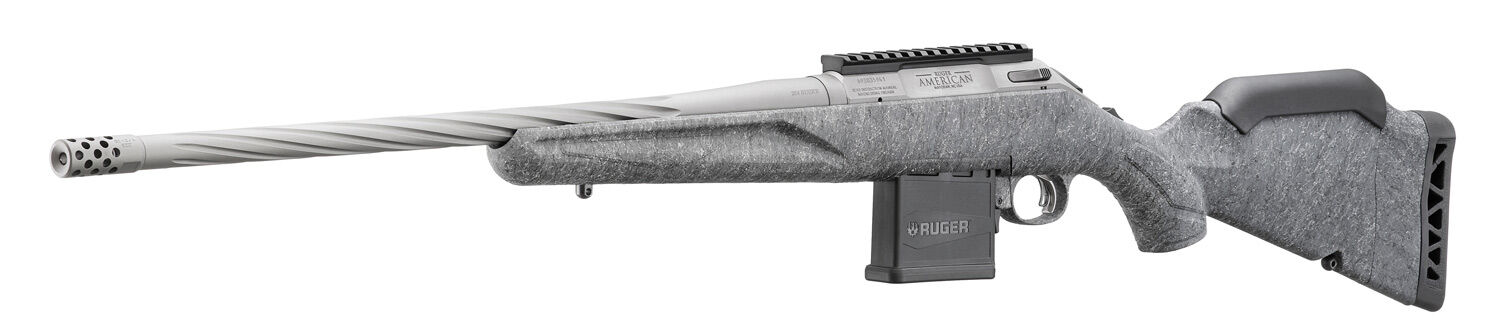 Ruger American Rifle Generation II .204 Ruger 20'' Gray Splatter Bolt Action Rifle, 10-Rd