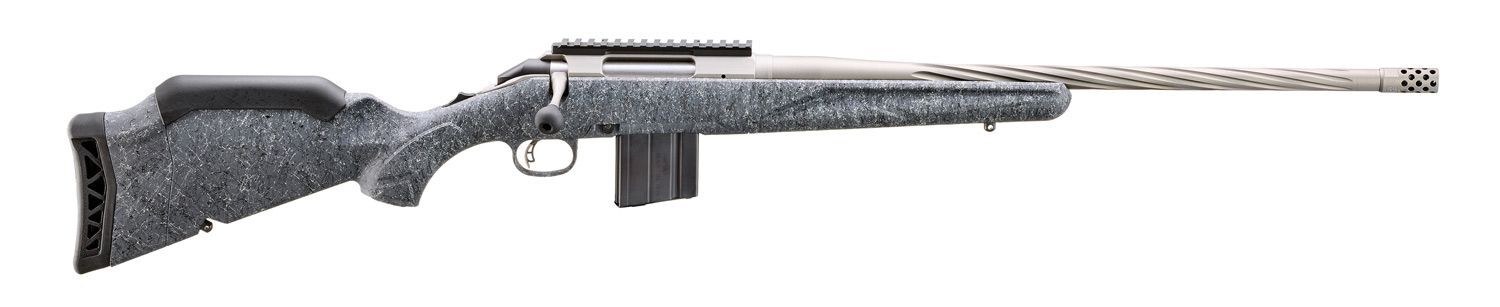 Ruger American Gen II Gray Splatter .22 ARC 20" Bolt Action Rifle, 10-Rd
