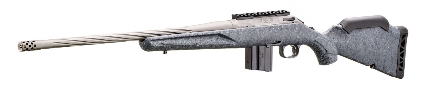 Ruger American Gen II Gray Splatter .22 ARC 20" Bolt Action Rifle, 10-Rd