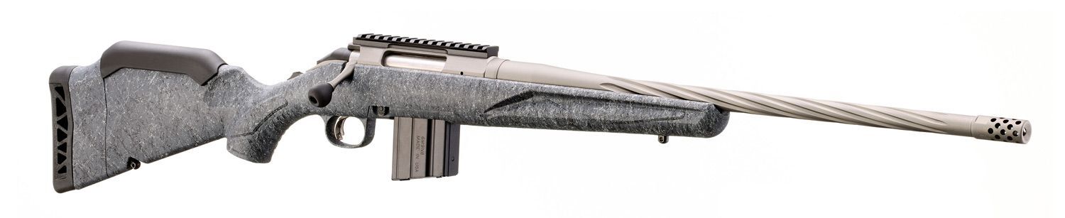 Ruger American Gen II Gray Splatter .22 ARC 20" Bolt Action Rifle, 10-Rd