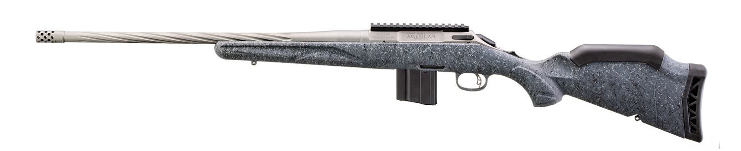 Ruger American Gen II Gray Splatter .22 ARC 20" Bolt Action Rifle, 10-Rd