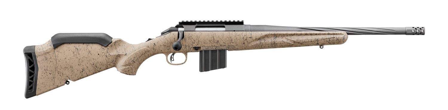 Ruger American Gen II Ranch FDE Splatter 6mm ARC 16.1" Bolt Action Rifle, 10-Rd