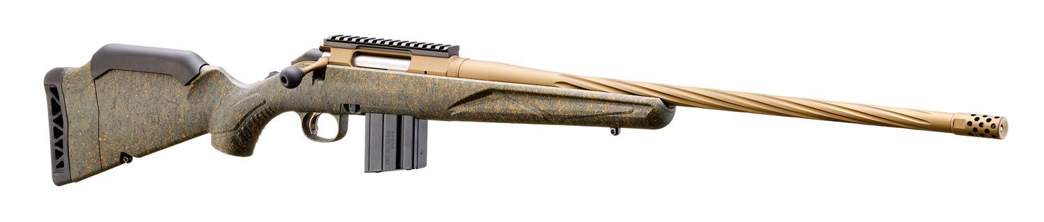 Ruger American Gen II Predator Green Splatter 6mm ARC 22" Bolt Action Rifle, 10-Rd