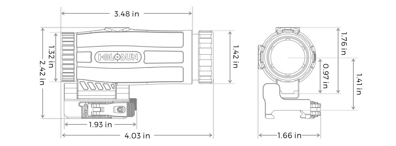Holosun HM3X Magnifier Sight