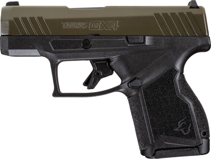 Taurus GX4 9mm Micro Compact MS Green Pistol, 11-Rd