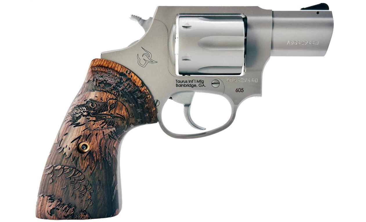 Taurus 605 .357 Mag/.38 Special +P 2" Wood Engraved Eagle 5-Shot Revolver