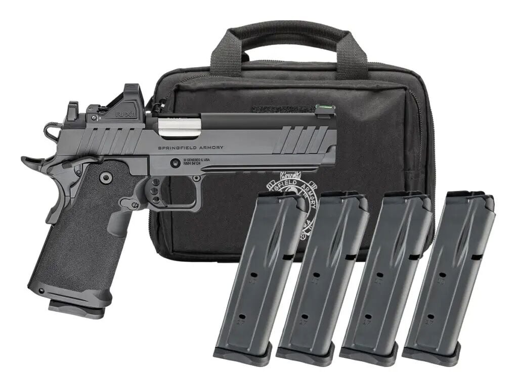 Springfield Armory 1911 DS Prodigy AOS 9mm Full Size Optics Ready Pistol Gear Pac, 20 rd.