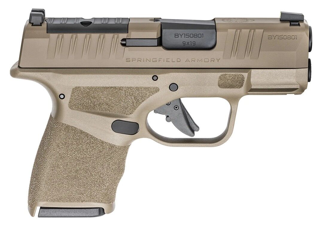 Springfield Armory Hellcat OSP 9mm Micro Compact FDE Optics Ready Pistol Gear Up Bundle, 10-Rd