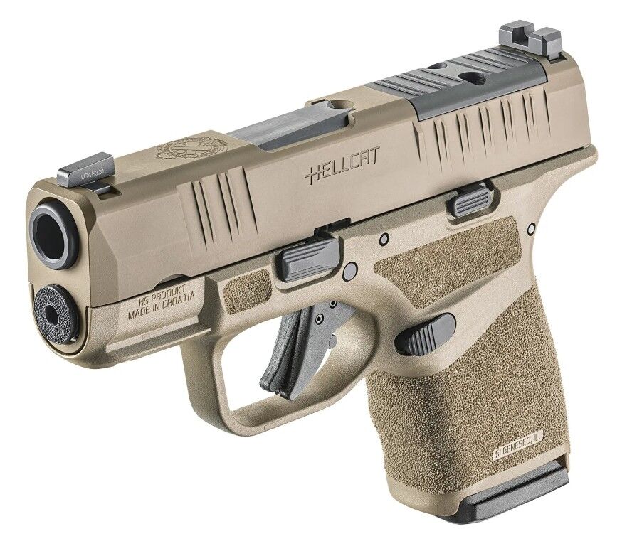 Springfield Armory Hellcat OSP 9mm Micro Compact FDE Optics Ready Pistol, 13-Rd