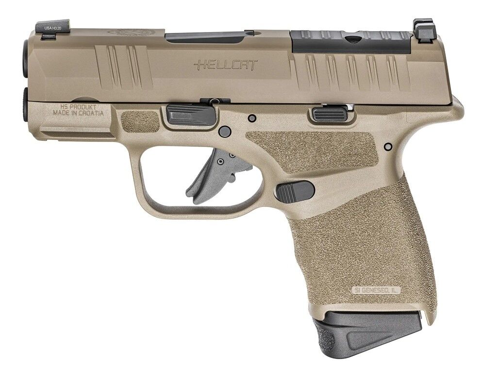 Springfield Armory Hellcat OSP 9mm Micro Compact FDE Optics Ready Pistol, 13-Rd