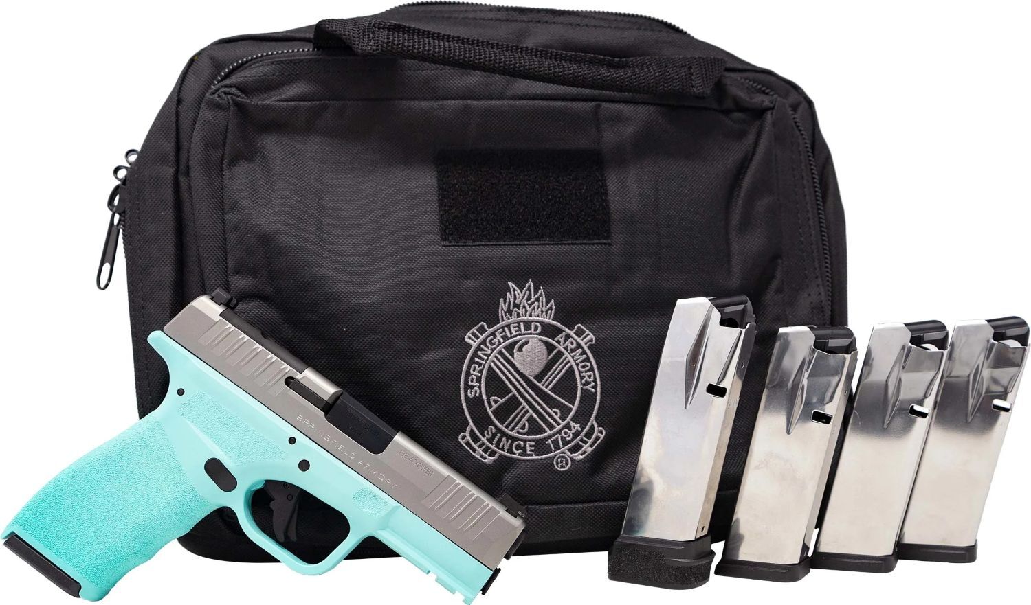 Springfield Armory Hellcat Pro OSP 9mm Blue Sub-Compact Optics Ready Pistol Gear Up Bundle, 17-Rd